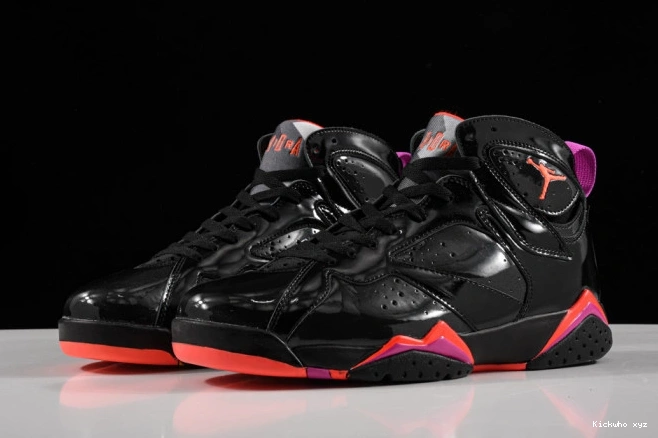 Patent Retro Black Air Jordan 7 313358-006 0713